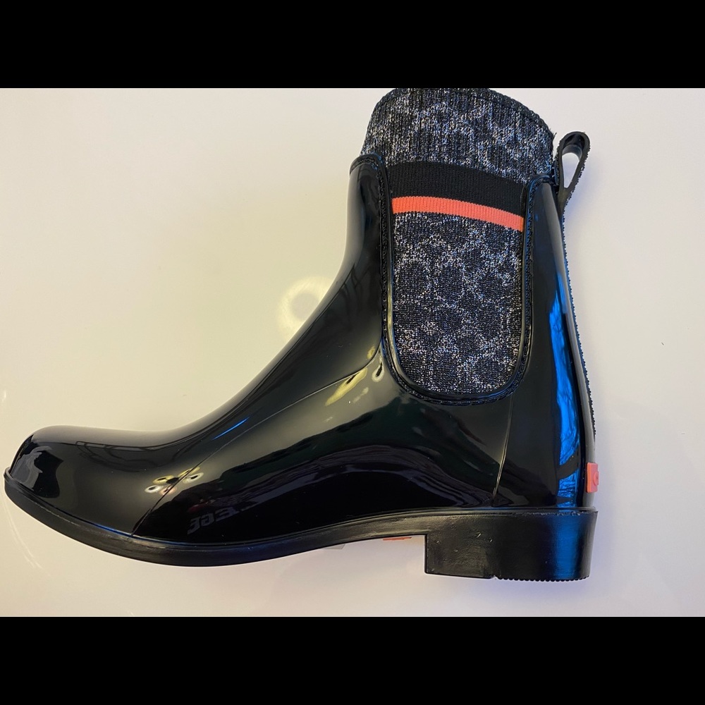 NWT Coach Rivington Rain Boots Women’s Size 5 Black - Picture 12 of 12